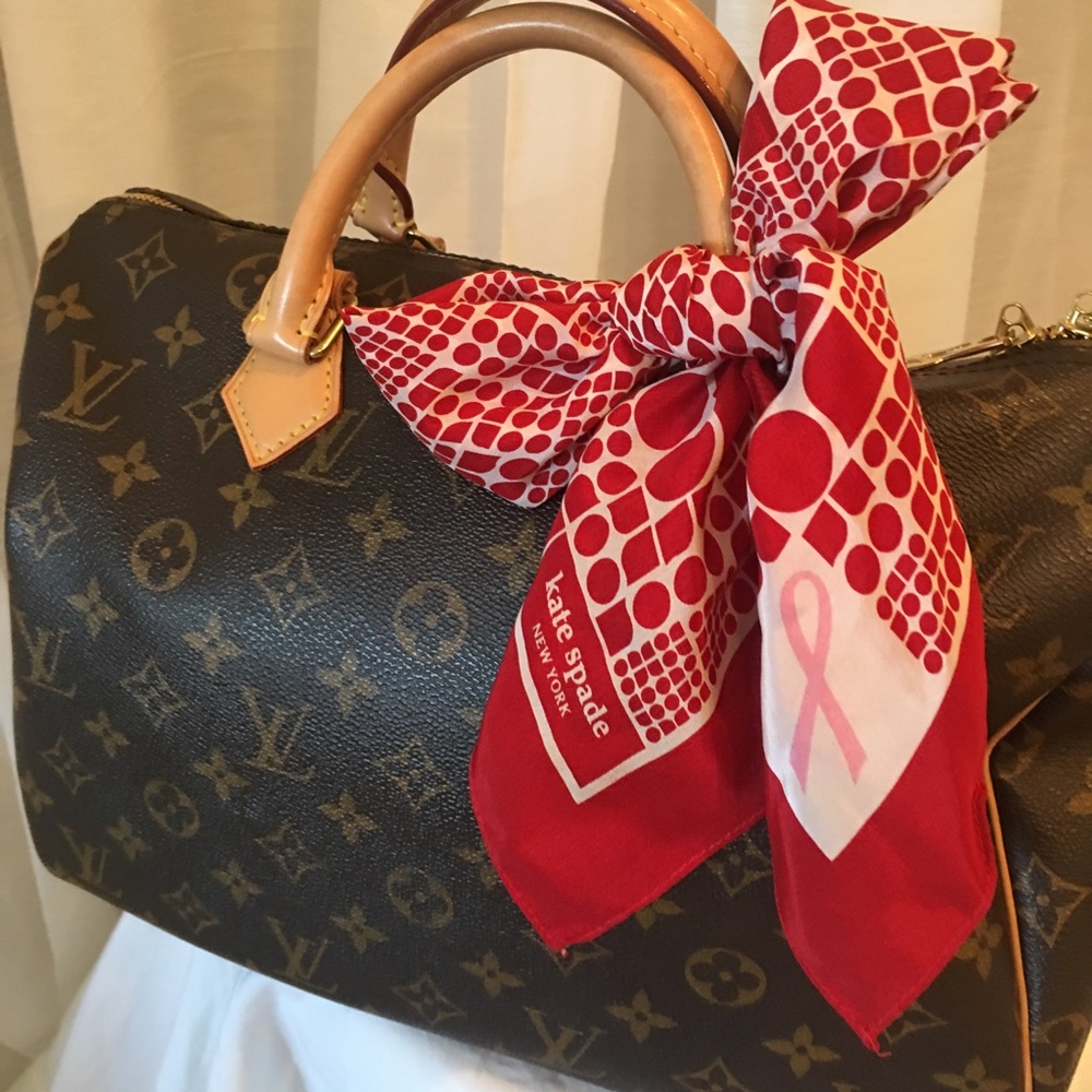 ❤️RARE Kate Spade/ Ford Breast Cancer Silk Scarf❤️